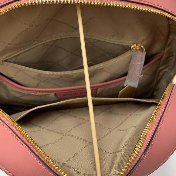 MICHAEL KORS JET SET GIRLS JAYCEE LARGE ZIP PACKED BACKPACK DARK POWDER BLUSH - Picture 13 of 16